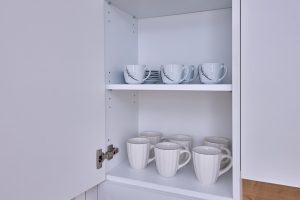 Apartmán KORZO Nové Zámky – kuchynský kút s vybavením